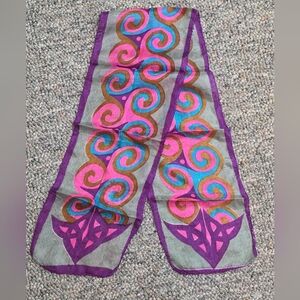 The Irish Store Celtic Swirl Silk Neck Scarf